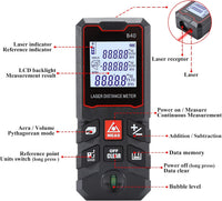 Telemetru digital laser, profesional, 100 M, IP54, +/-2mm - imagine 2