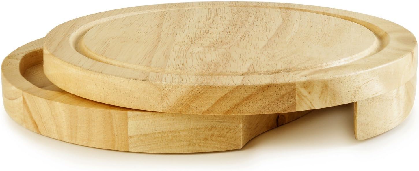 Platou de branzeturi cu ustensile pentru servire, din lemn, dimensiuni 36x18x1, 5 cm