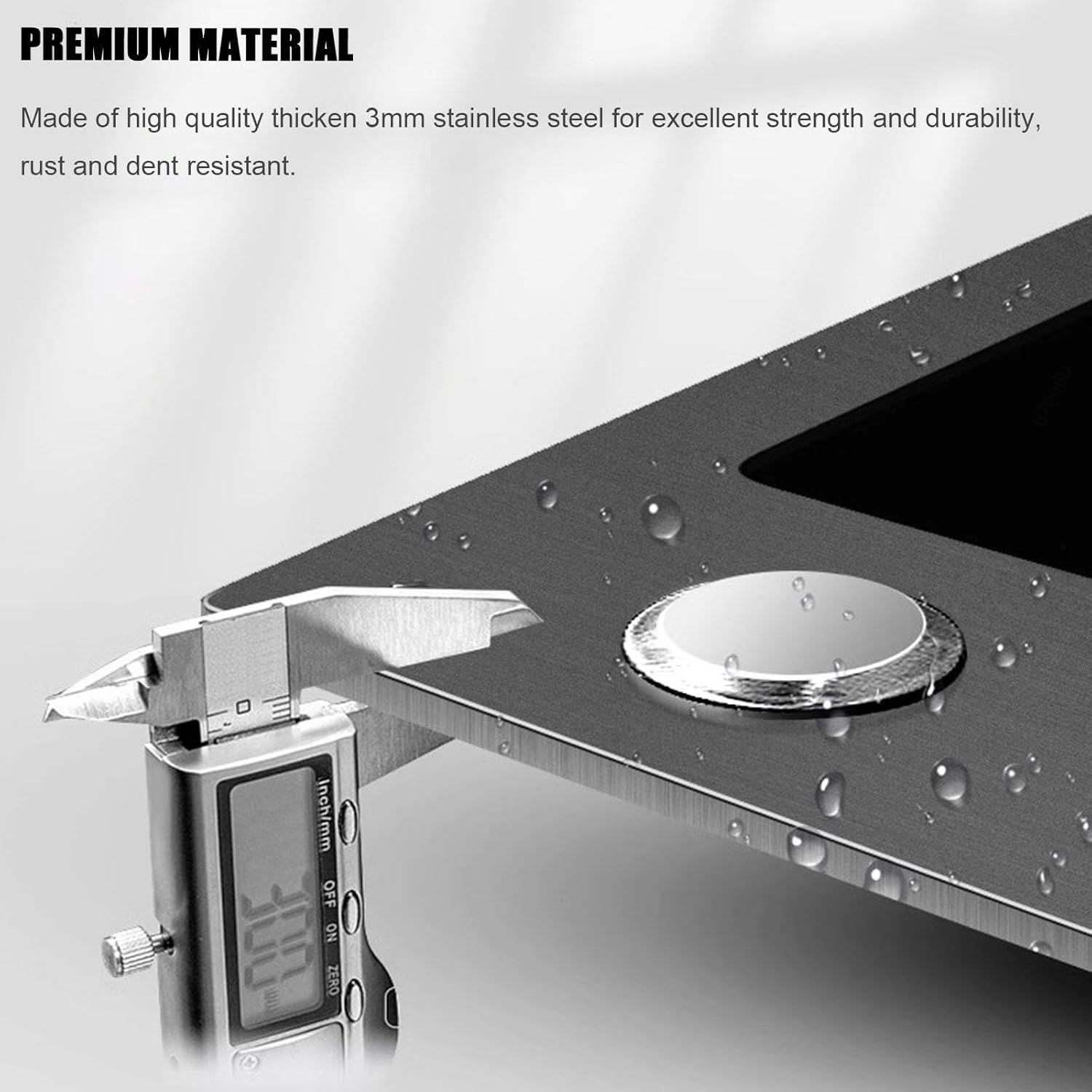 Set chiuveta bucatarie cu baterie cu dus extractibil și accesorii, culoare gri antracit