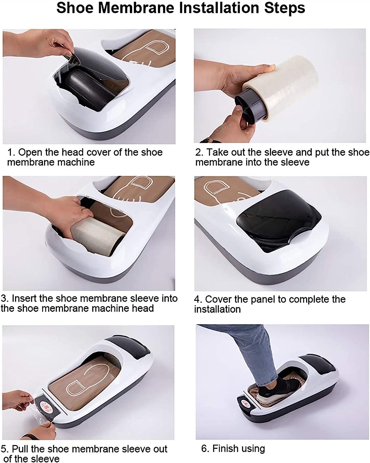 Dispenser Automat Aplicat Folie / Botosei Unica Folosinta Incaltaminte – 1000 Acoperitori / Rola Reincarcabila