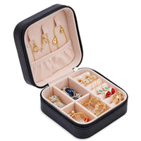 Cutie organizatoare cu fermoar pentru bijuterii 10x10x5cm - imagine 2