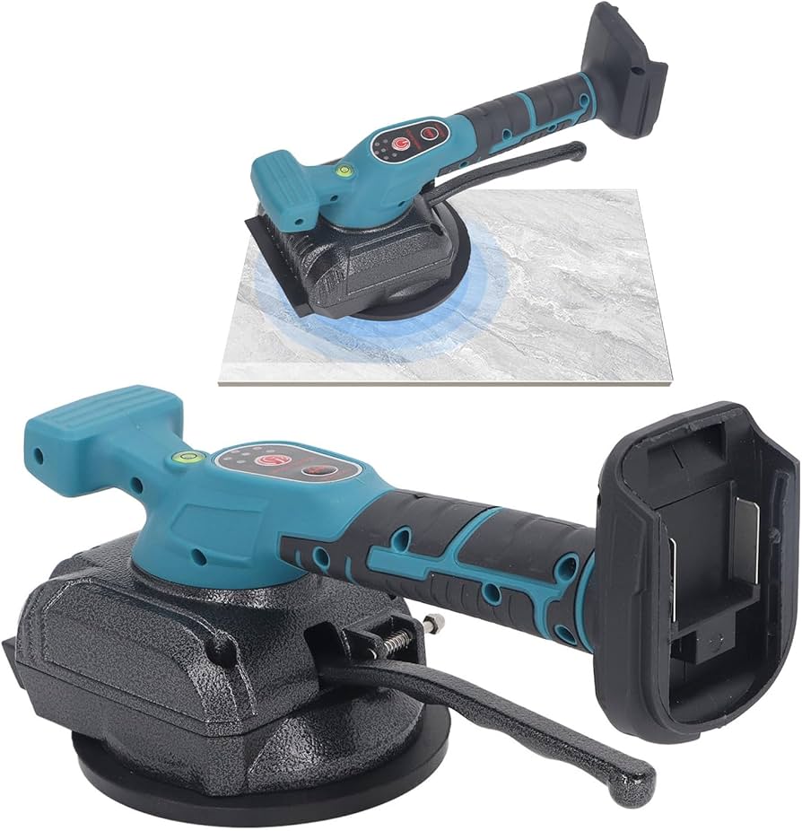 Ventuza vibranta pentru gresie cu acumulator – masina profesionala de montaj placi ceramice