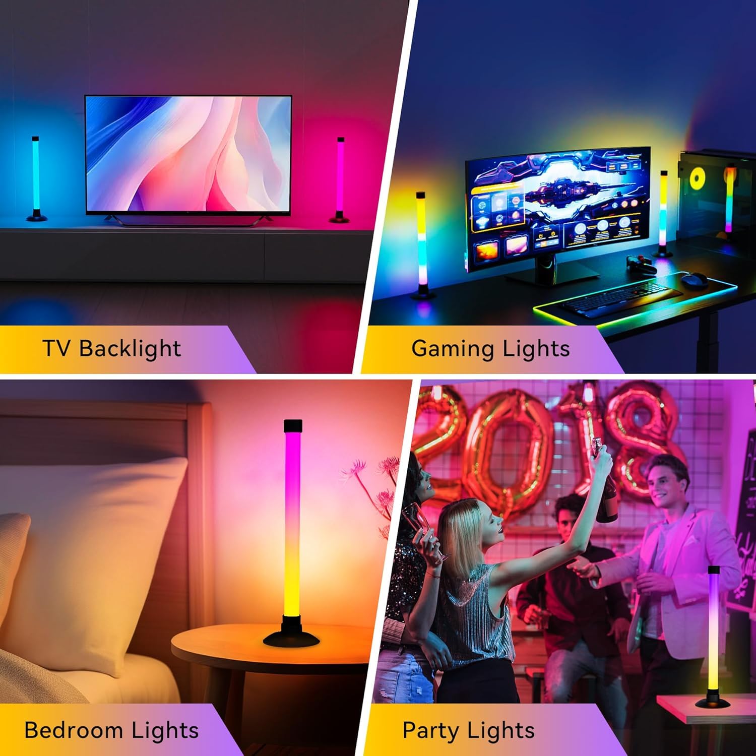 Set 2 Bare LED RGB Inteligente – Control prin Aplicatie si Telecomanda