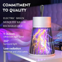 Lampa UV Anti-Insecte Portabila, 1.2W, Reincarcabila USB, 1200mAh, Curea Suspendare - imagine 4