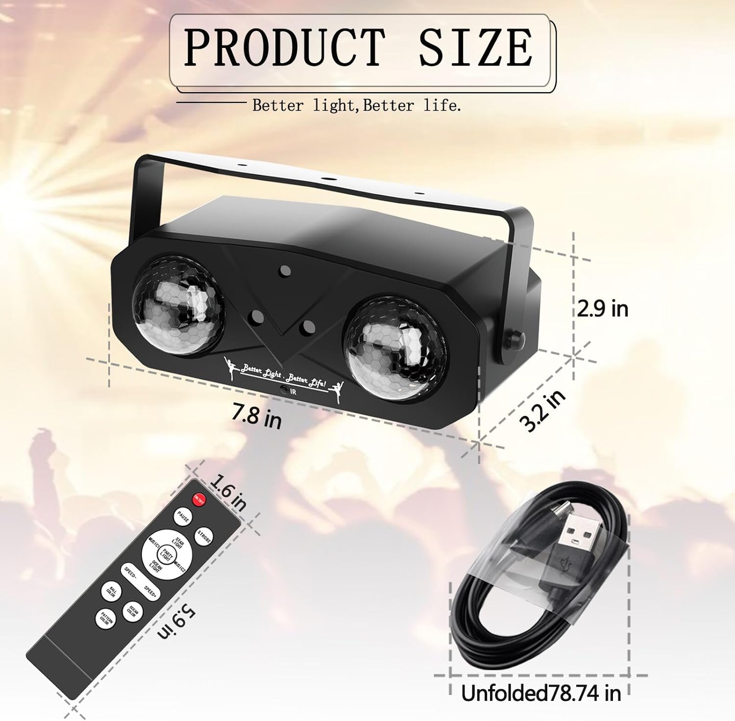 Proiector Lumini Party cu Laser, Ocean Waves, Starry Sky si Disco Ball – Efecte Spectaculoase pentru Camera, Petreceri si Decor