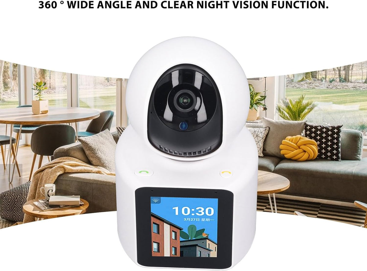 Camera Video WiFi 360° HD 1080p cu Comunicare Bidirectionala, Baby Monitor, Infrarosu, Detectare Miscarare, Stocare Cloud/SD