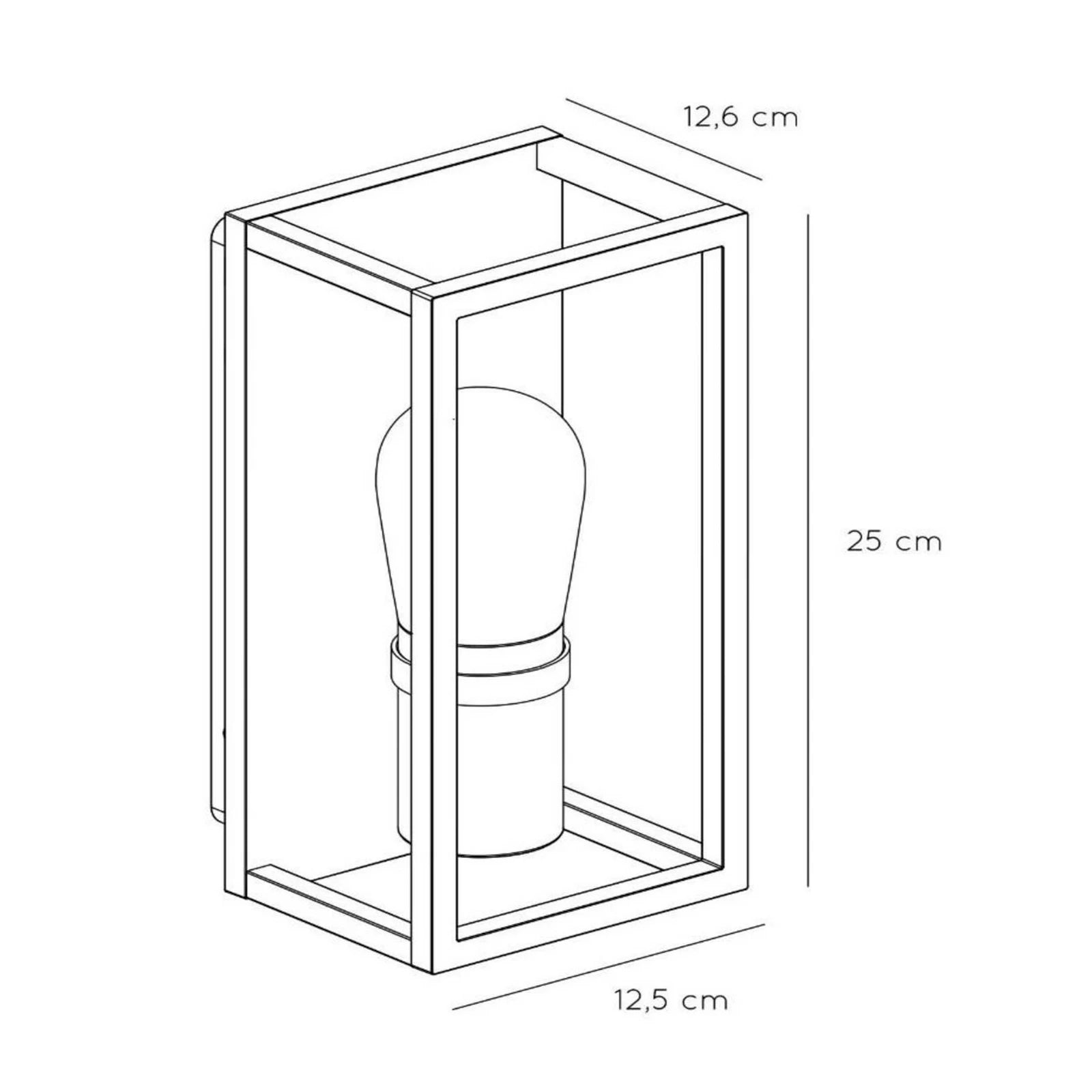 Lampa Perete Baie Carlyn Design Modern Negru IP54 Aluminiu - detaliu produs