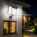 Lampa solara LED 560 SMD cu 3 panouri, senzor miscare si telecomanda