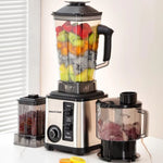 RESIGILAT - Robot de Bucatarie Multifunctional 6-în-1 Mach One BF-5052 – 3 Recipiente, Motor 9500W, 15 Trepte de Viteză, Blender + Tocator + Razatoare