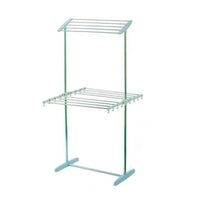 Uscator de Rufe Vertical Pliabil cu 2 Nivele Aluminiu Portabil - imagine principala