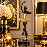 Statuetă Decorativă Balerină, Rășină Finisată – 23 × 8 cm - detaliu produs