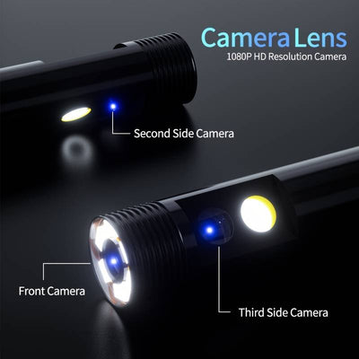 Camera Endoscop Andowl Q NK69, 2K HD, ecran IPS de 4,5 inch, 9 lumini LED, rezistent la apa IP67, cablu 5m
