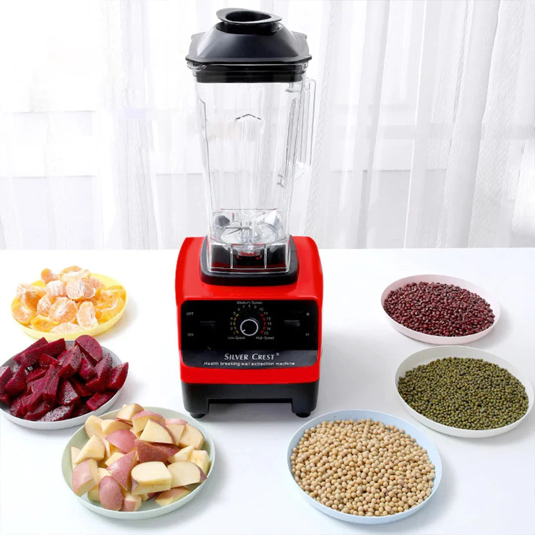 Blender Profesional de bucatarie 2 in 1, 2.5L, motor din cupru, 15 viteze, 4500W