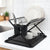 Scurgator vase cu 2 nivele, pliabil, sistem de scurgere, 42 (L) cm x 30 (l) cm x 29.5 (H) cm, negru