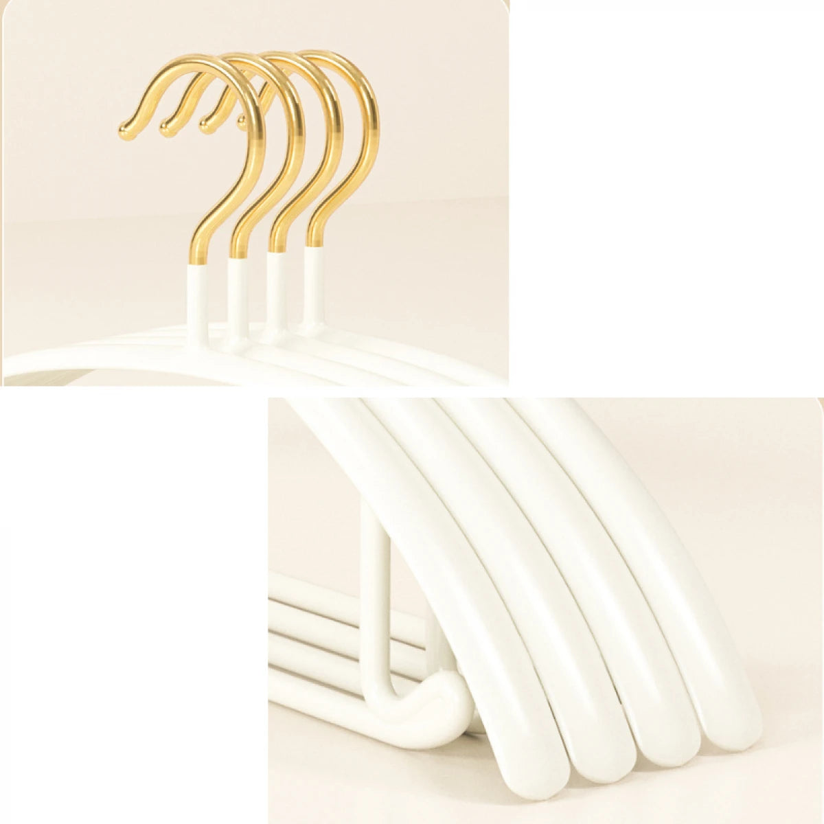 Set 10 umerase metalice cu strat antialunecare, design premium