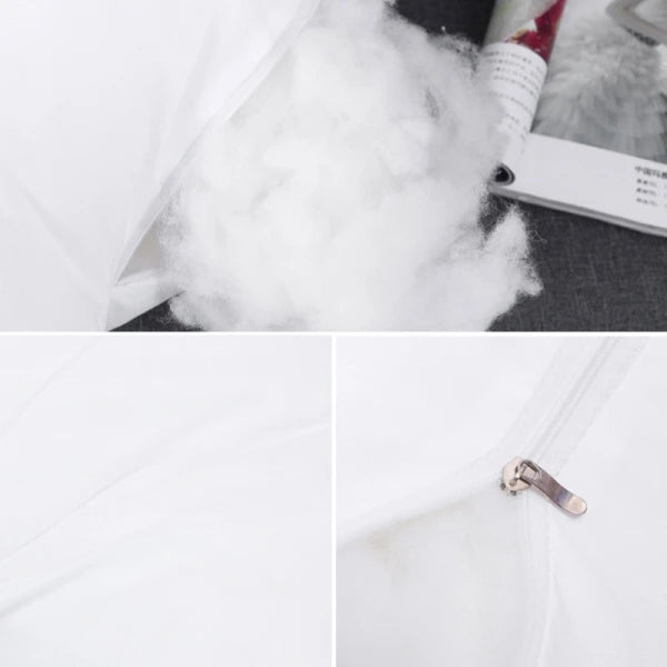 Perna decorativa din bumbac cu husa detasabila, 45 x 45 x 10 cm