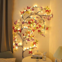 Ghirlanda luminoasa decorativa cu ramuri flexibile – 1.6 m, 72 LED-uri, telecomanda si alimentare USB - imagine 2