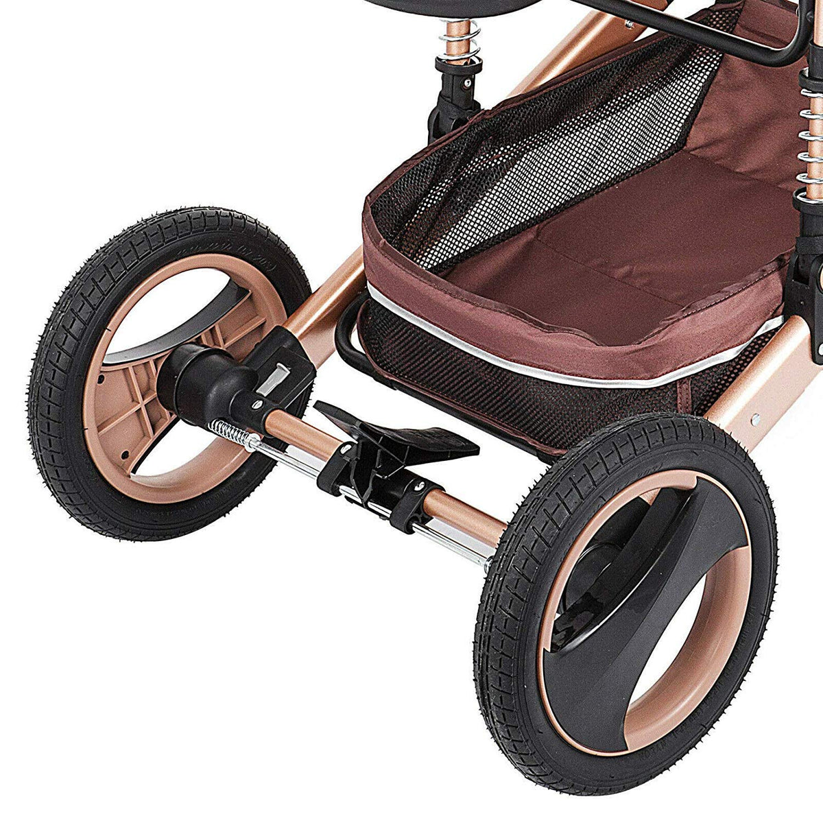 Carucior Bebelusi 2 in 1 Pliabil, Transformabil Landou-Sport, cu Suspensii, Cos Depozitare, 0-36 Luni