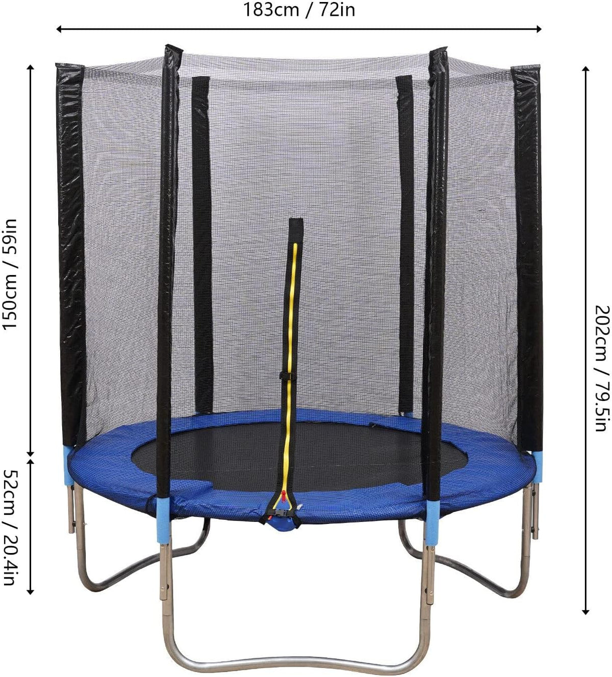 Trambulina cu plasa de siguranta, diametru 183 cm, 3 ani+