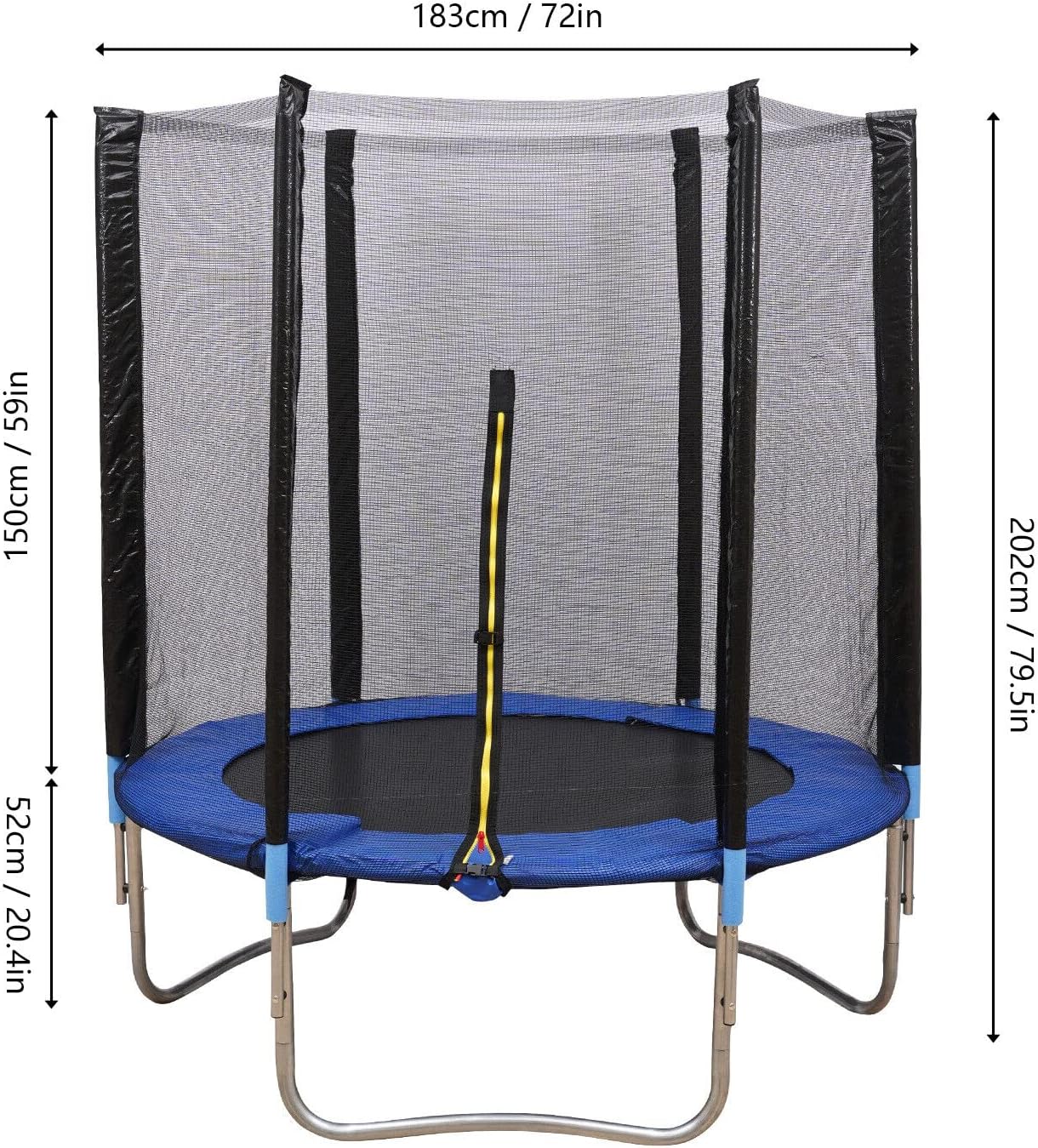 Trambulina cu plasa de siguranta, diametru 183 cm, 3 ani+