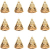Set 12 Ornamente de Craciun in forma de bradut, 8 cm