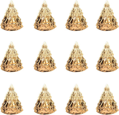 Set 12 Ornamente de Craciun in forma de bradut, 8 cm
