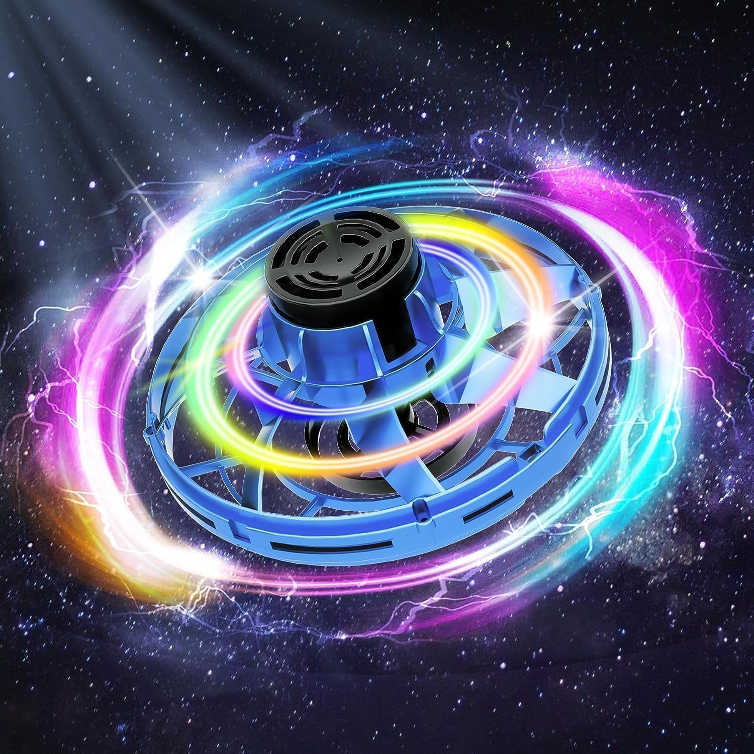 Mini drona flying spinner cu lumina led