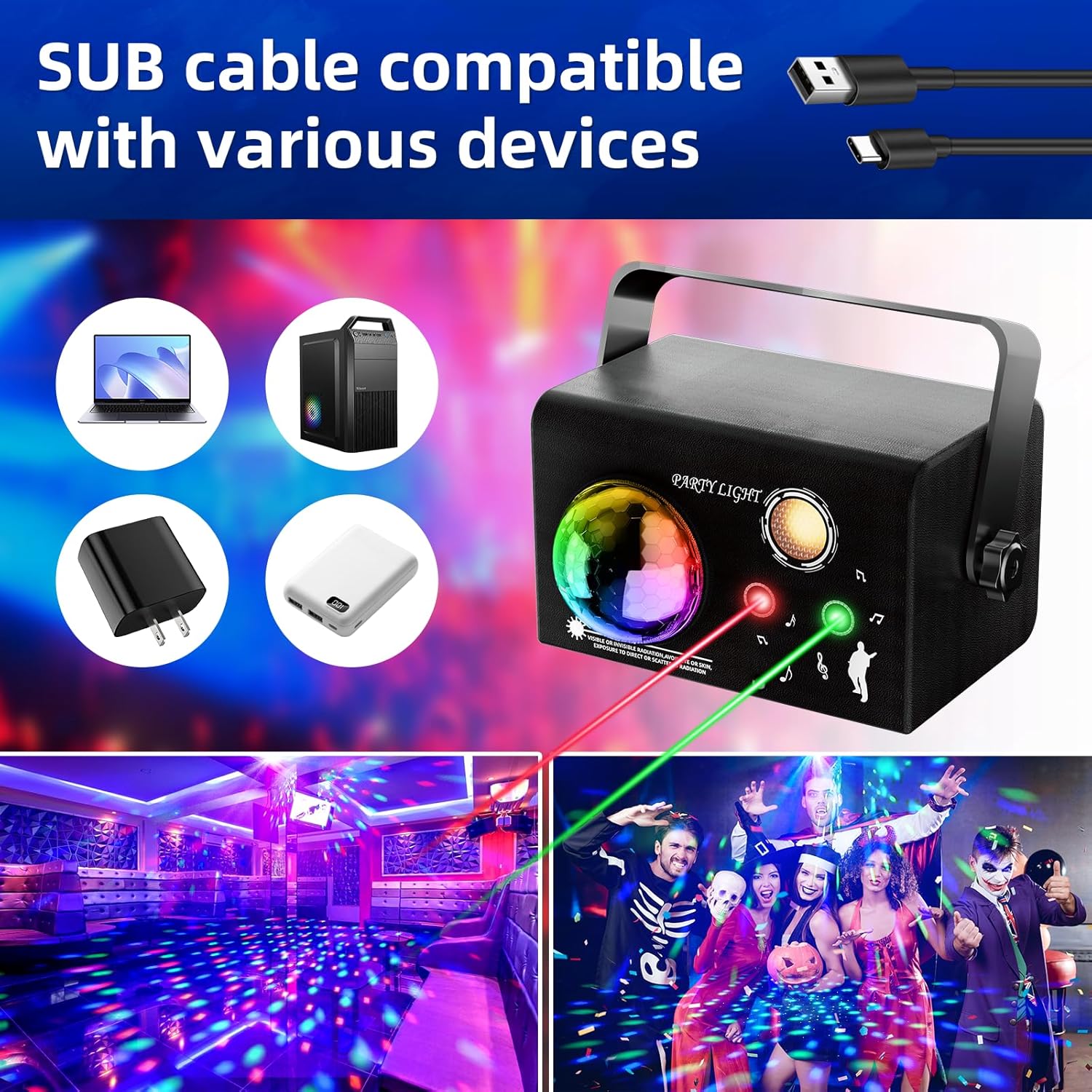 Proiector Party cu 4 Moduri, DJ Disco si Telecomanda pentru Home, Party si Evenimente