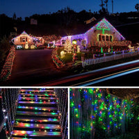 Ghirlanda Luminoasa Solara din Cupru 30M, cu 300 MiniLED-uri, 8 Programe, telecomanda - imagine 10