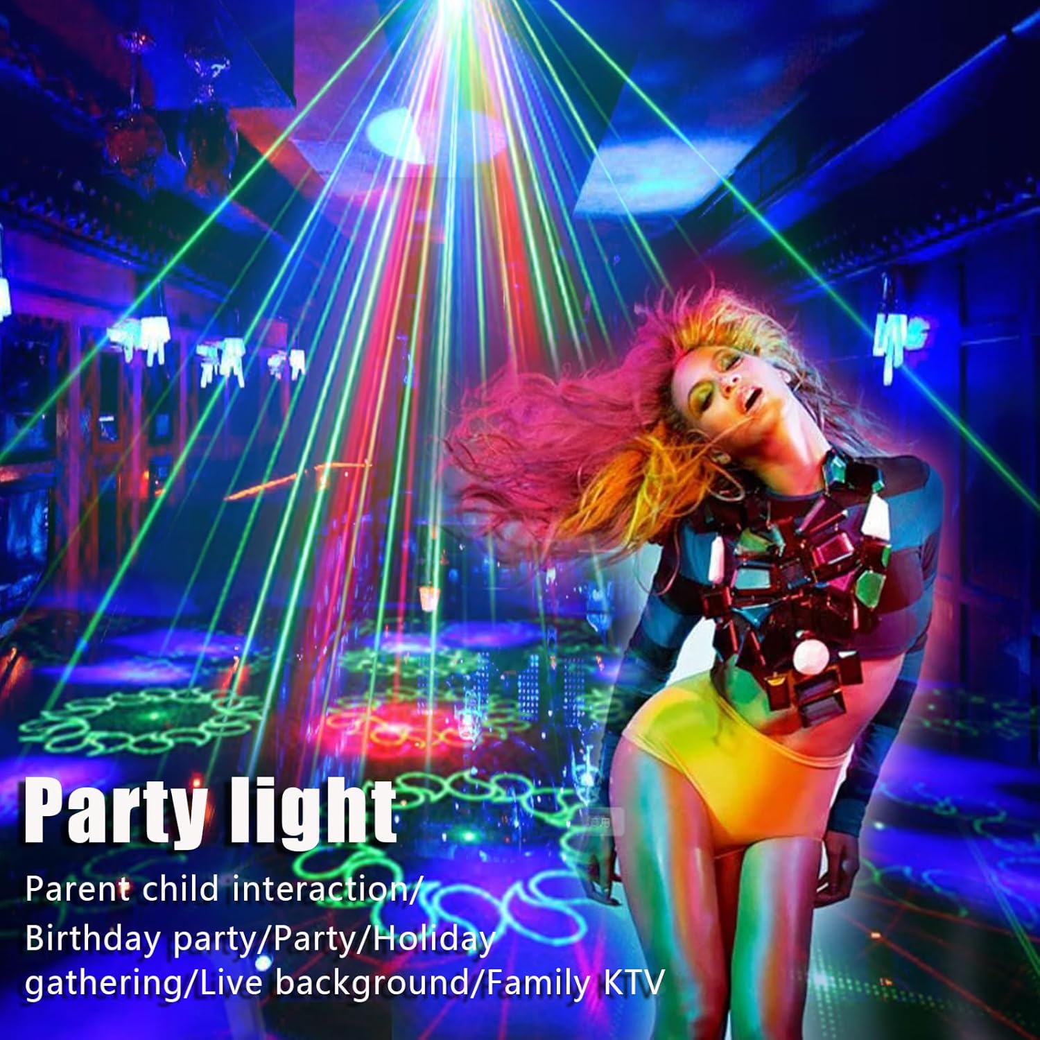 Proiector Lumini Party cu Laser, Ocean Waves, Starry Sky si Disco Ball – Efecte Spectaculoase pentru Camera, Petreceri si Decor