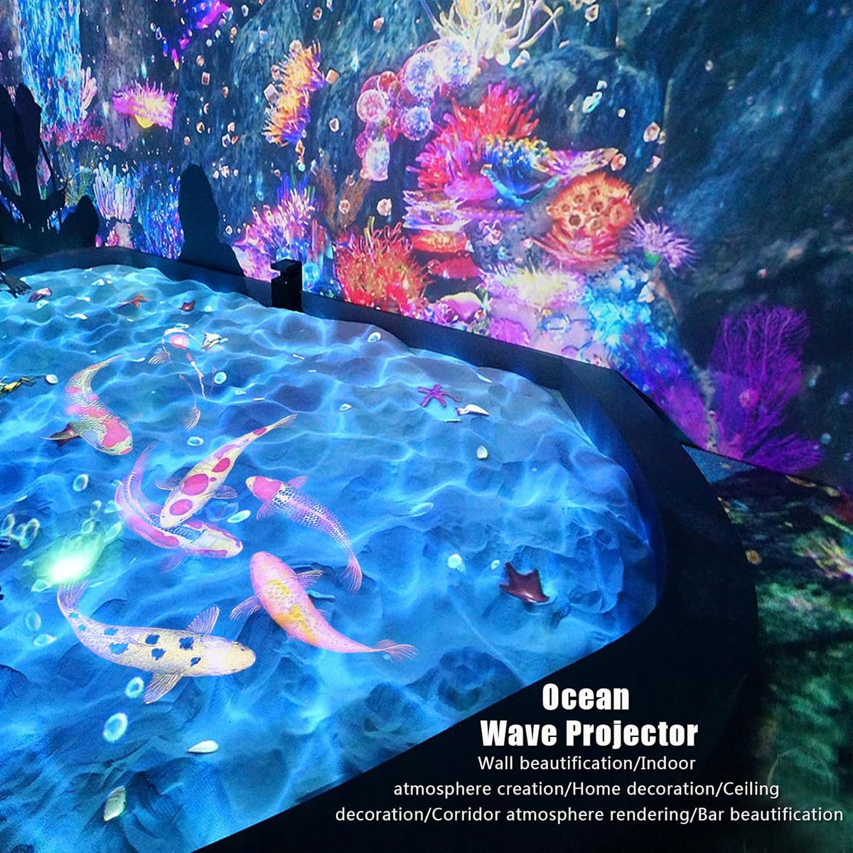 Proiector Lumini Party cu Laser, Ocean Waves, Starry Sky si Disco Ball – Efecte Spectaculoase pentru Camera, Petreceri si Decor