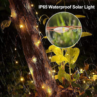 Ghirlanda Luminoasa Solara din Cupru 30M, cu 300 MiniLED-uri, 8 Programe, telecomanda - imagine 8