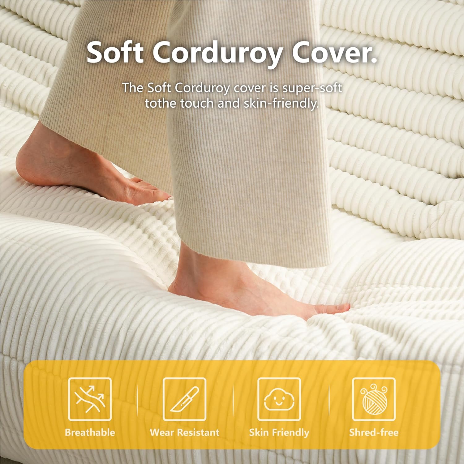 Canapea Lounge din Memory Foam HD Premium, 130 x 100 x 70 cm