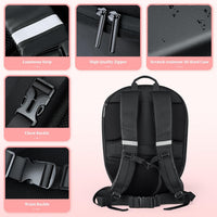 Ghiozdan moto Led, impermeabil, compartiment laptop 15.6, extensie pentru casca