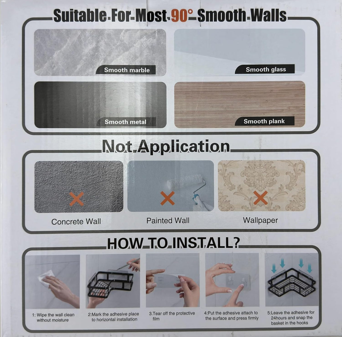 Set 2 rafturi de colt pentru baie sau bucatarie,5 piese, cu suport pentru periuta si pasta de dinti