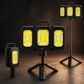 Lampa solara pliabila 3 panouri cu trepied reglabil 84cm si incarcare Type-C
