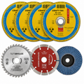 Set Discuri Abrazive pentru Polizor 125mm Granulatie Mixta 10 Bucati