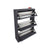 Pantofar cu usa rabatabila si rafturi glisante, 3 compartimente, PAL melaminat de 18 mm, 110  x 73,5  x 22 cm
