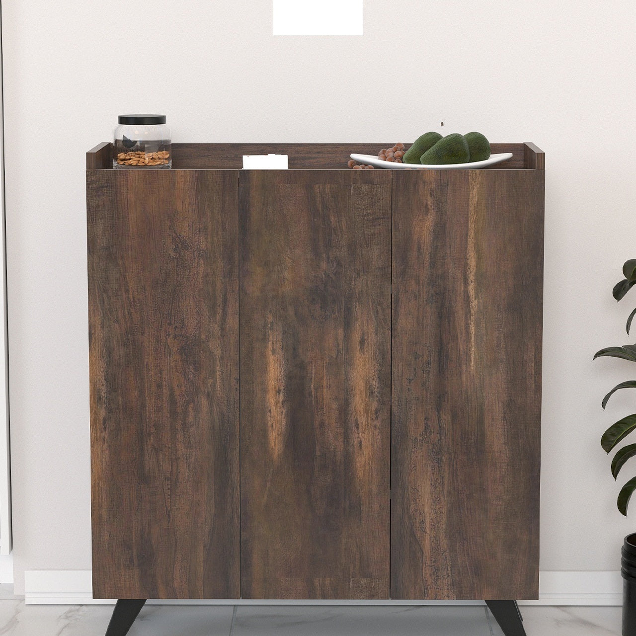 Dulap multifunctional cu 3 usi, Design scandinav modern 103.5 x 90 x 30cm