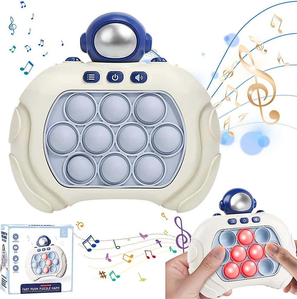 Jucarie interactiva antistress senzoriala functioneaza cu baterii 4 stiluri de joc efecte luminoase si sonore