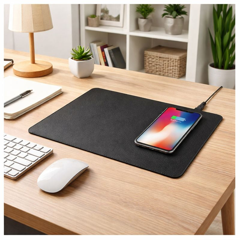 Mouse pad cu incarcare wireless 10W Andowl Q-T138, 28 x 22 cm, negru