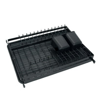 Scurgator vase cu 2 nivele, pliabil, sistem de scurgere, 42 (L) cm x 30 (l) cm x 29.5 (H) cm, negru - imagine 5