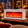 Șemineu Electric Decorativ cu Efect de Flacără LED – 40 × 20 × 10 cm