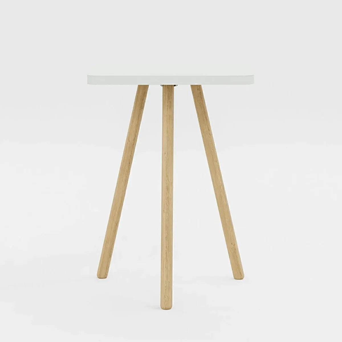 Masuta decorativa cu picioare din lemn, 34 x 34 cm, stil nordic