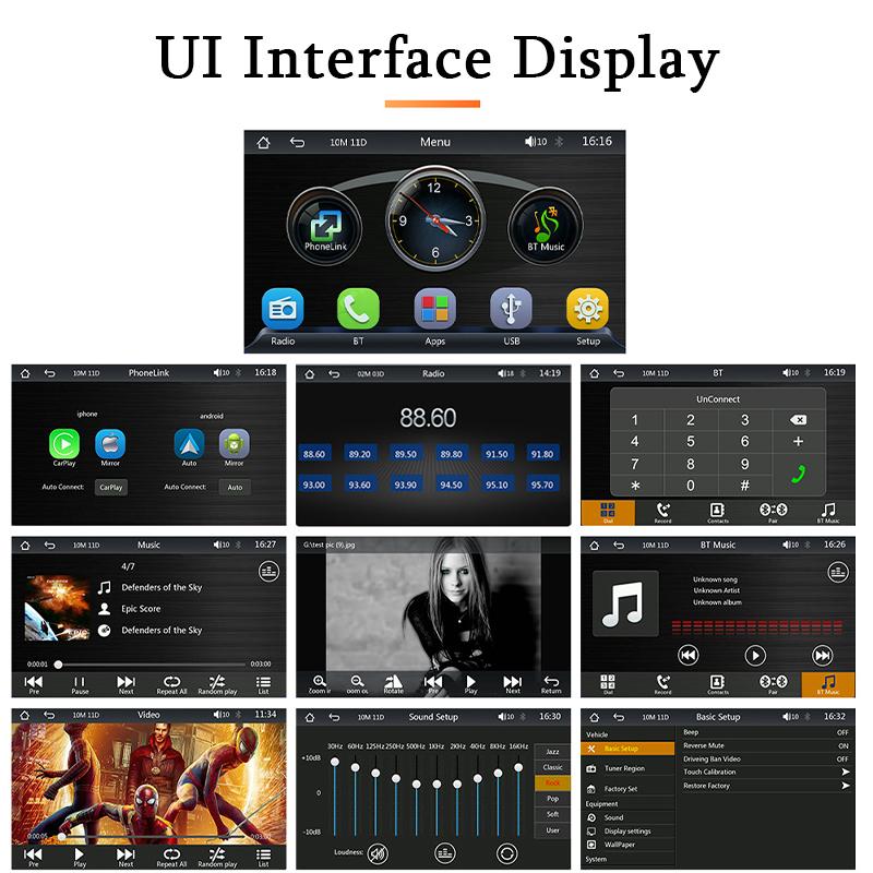 Navigatie auto cu display HD 7 inch, compatibil Carplay si Android Auto, B5300