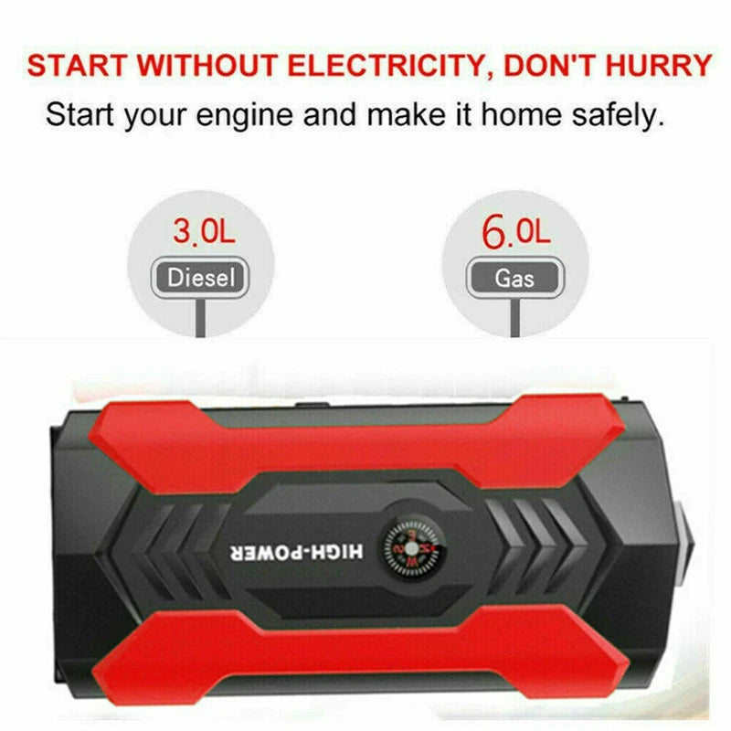 Robot pornire auto portabil, redresor cu acumulator 28000 mAh