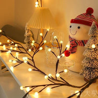 Ghirlanda luminoasa decorativa cu ramuri flexibile – 1.6 m, 72 LED-uri, telecomanda si alimentare USB - imagine 8