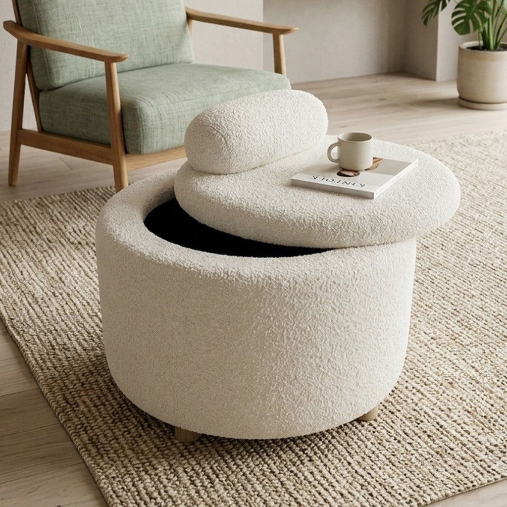 JUPITER Ottoman Storage Chair Fotoliu Depozitare Puf Multicolor Design Modern - imagine principala