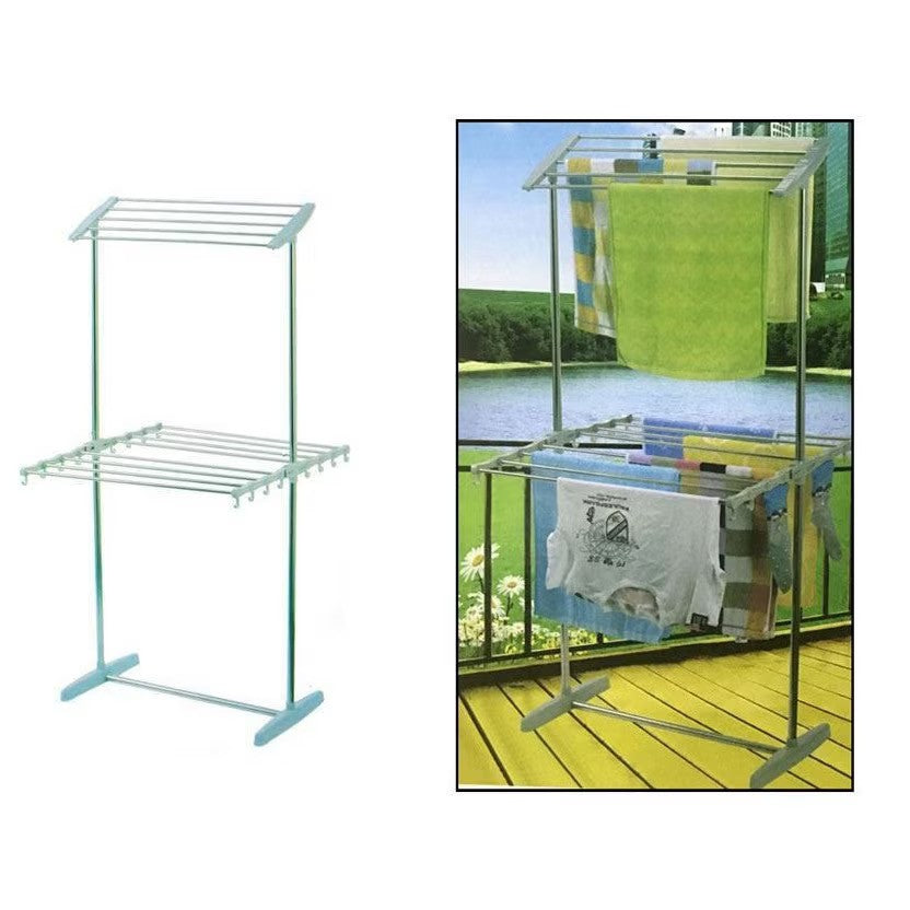 Uscator de Rufe Vertical Pliabil cu 2 Nivele Aluminiu Portabil - detaliu produs