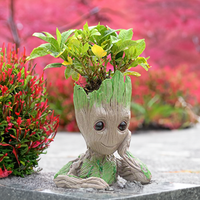 Suport figurina Grooty ganditor, ghiveci plante - imagine 2